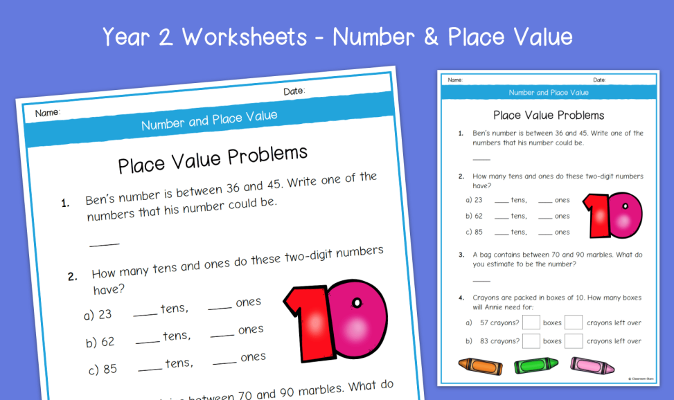 Math Place Value Worksheets 2 Digit Numbers 2479x3508