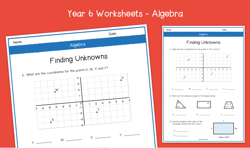 Year 6 Finding Unknowns Worksheets | KS2 Algebra | Primary Maths